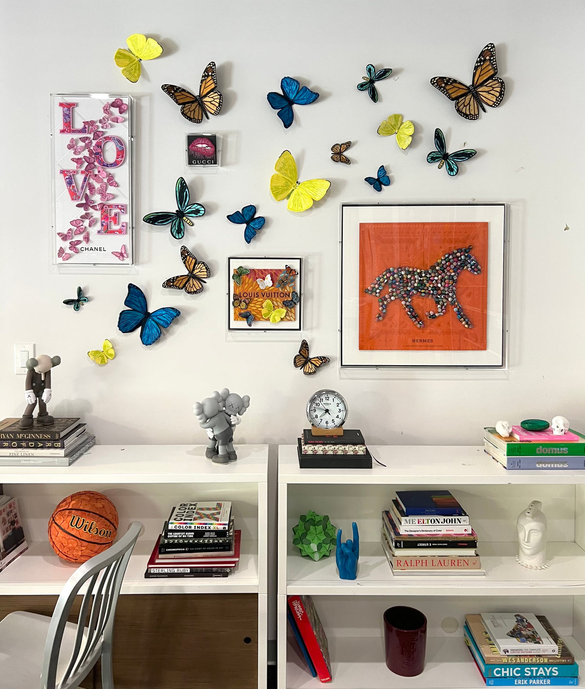 Chanel White Butterfly Swarm
