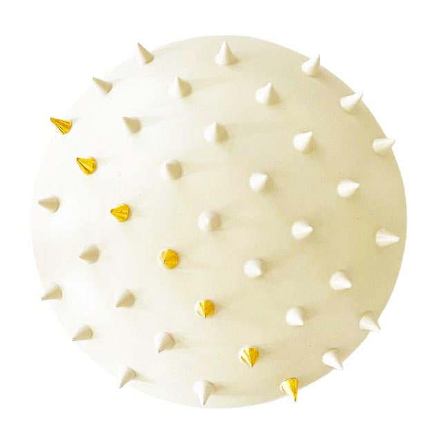 Set of 3 White Spiked 12" Wall Tiles (12"x12" each)
