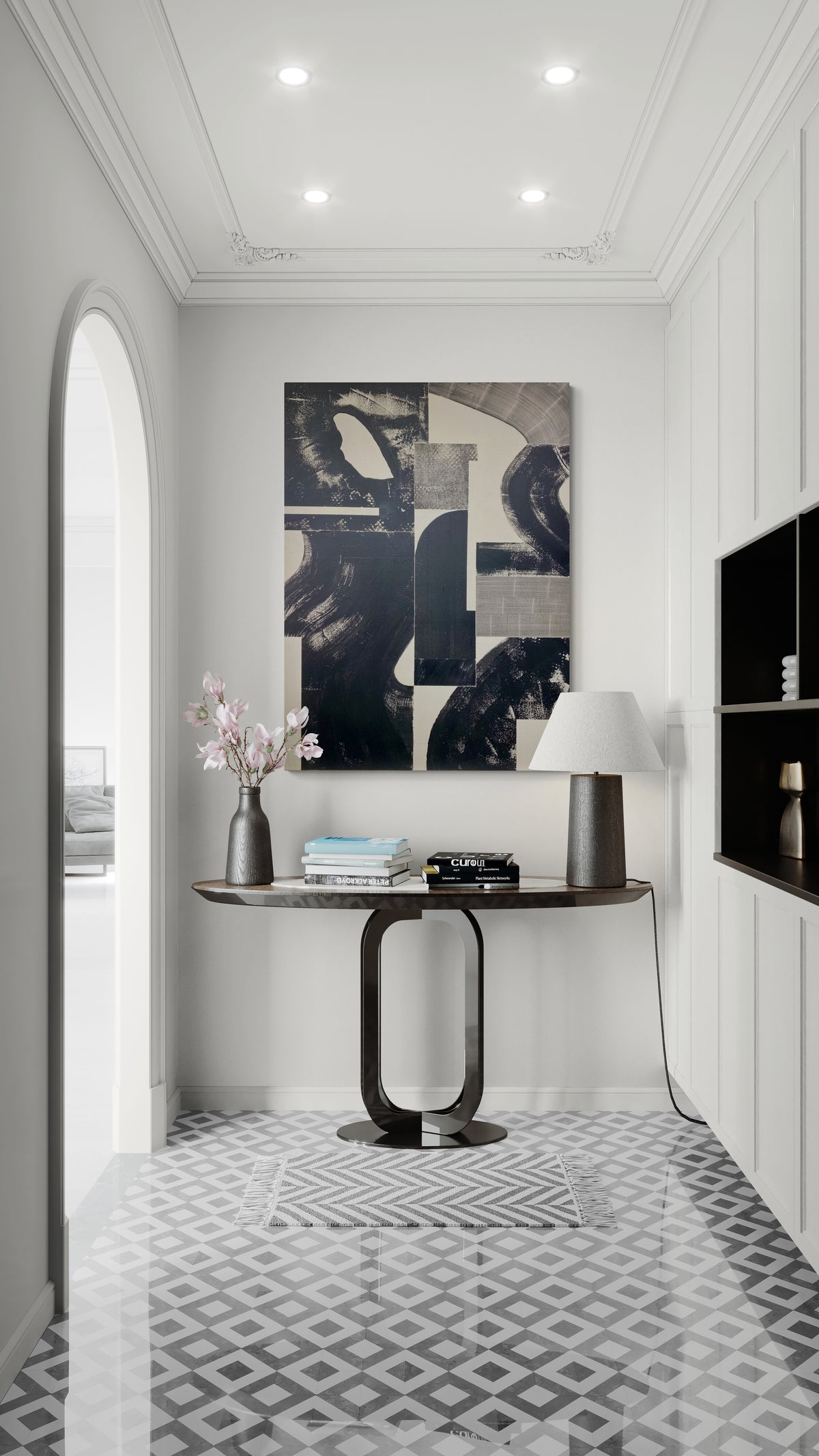 Black on Creme I
