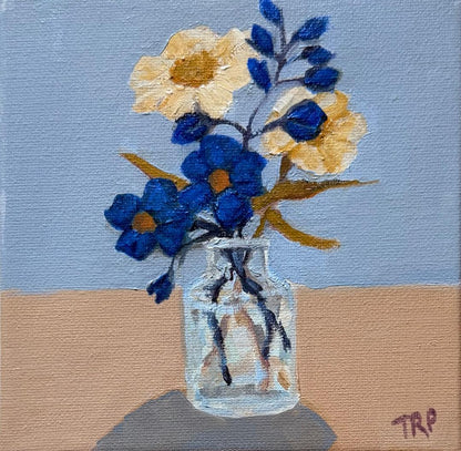 Petite Floral Triptych 3 (Set of 3, 6"x6" EACH)