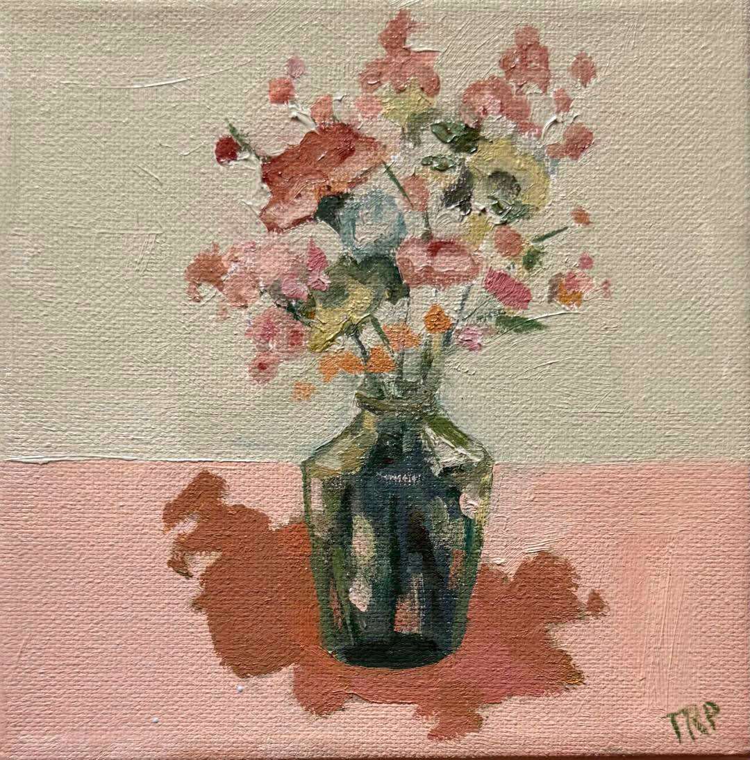 Petite Floral Triptych 2 (Set of 3, 6"x6" EACH)