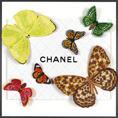 Chanel White Butterfly Swarm