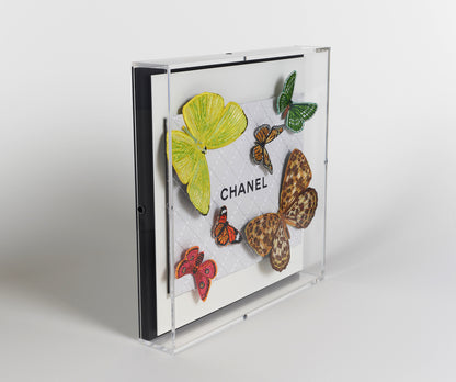 Chanel White Butterfly Swarm