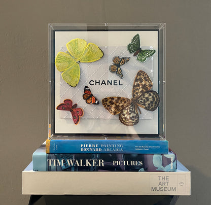 Chanel White Butterfly Swarm