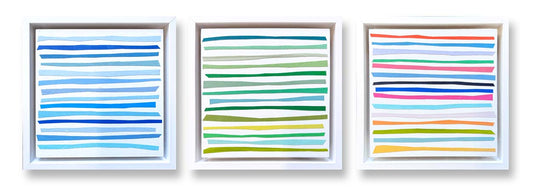 Chroma triptych 1 (SET OF 3, 7"x7" EACH)
