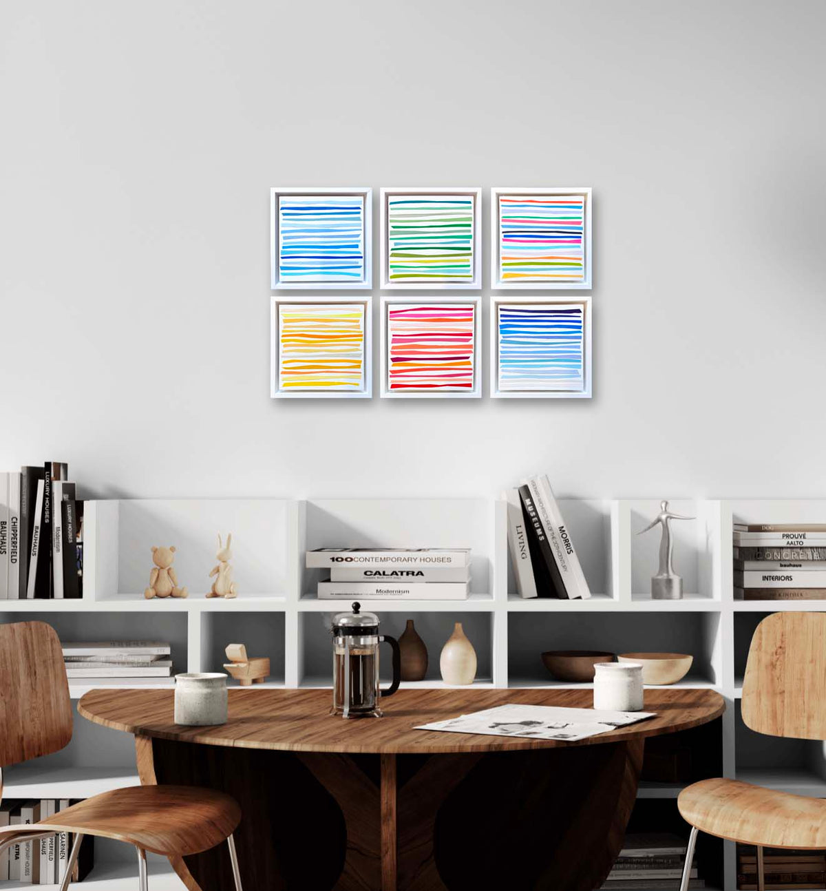 Chroma triptych 2 (SET OF 3, 7"x7" EACH)