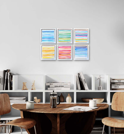 Chroma triptych 2 (SET OF 3, 7"x7" EACH)