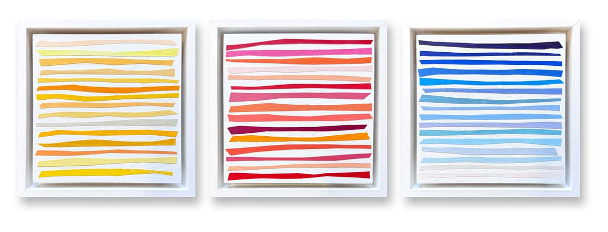 Chroma triptych 2 (SET OF 3, 7"x7" EACH)