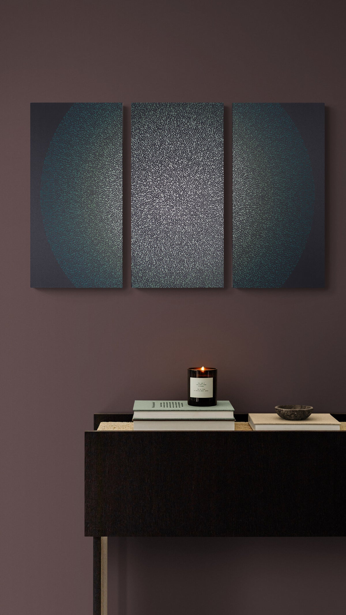 Continued Structure (Triptych, 24x12 each)