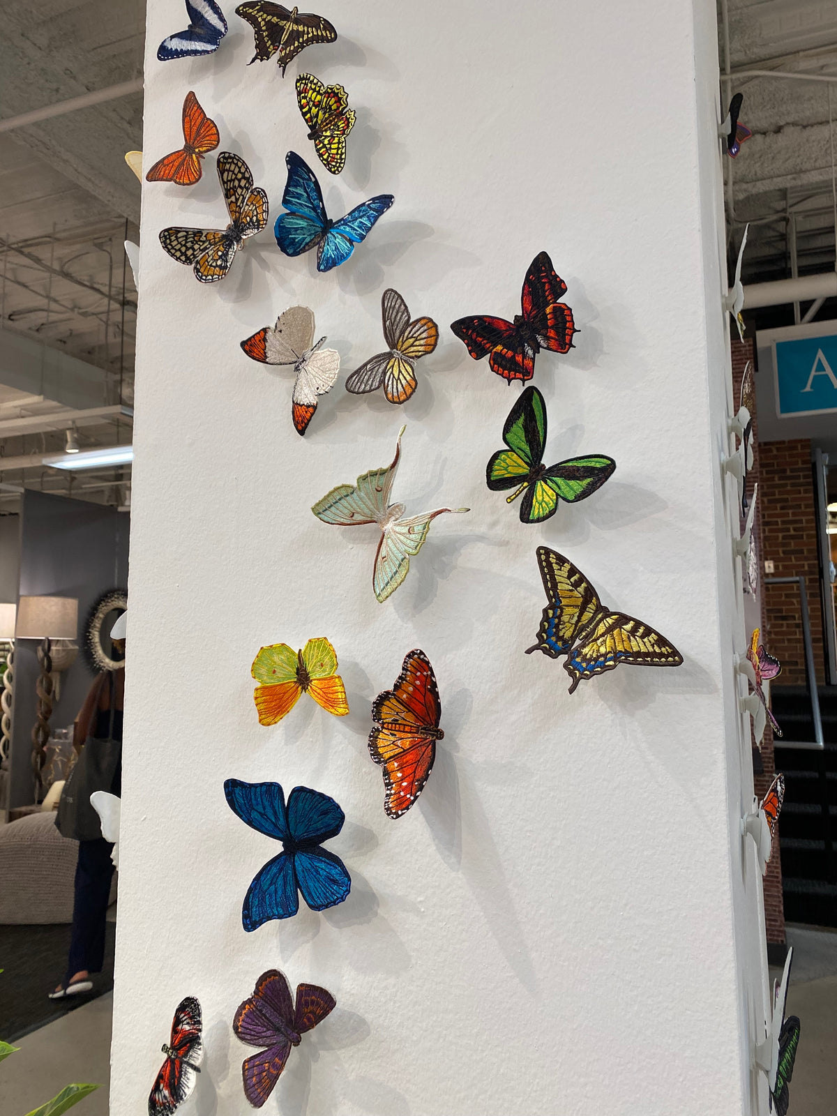 SET A: 6 - Piece Butterfly Wall Installation
