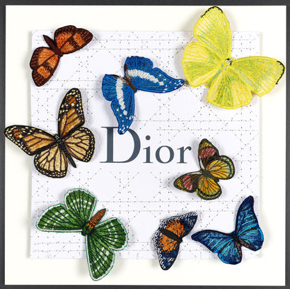 Dior White Butterfly Swarm