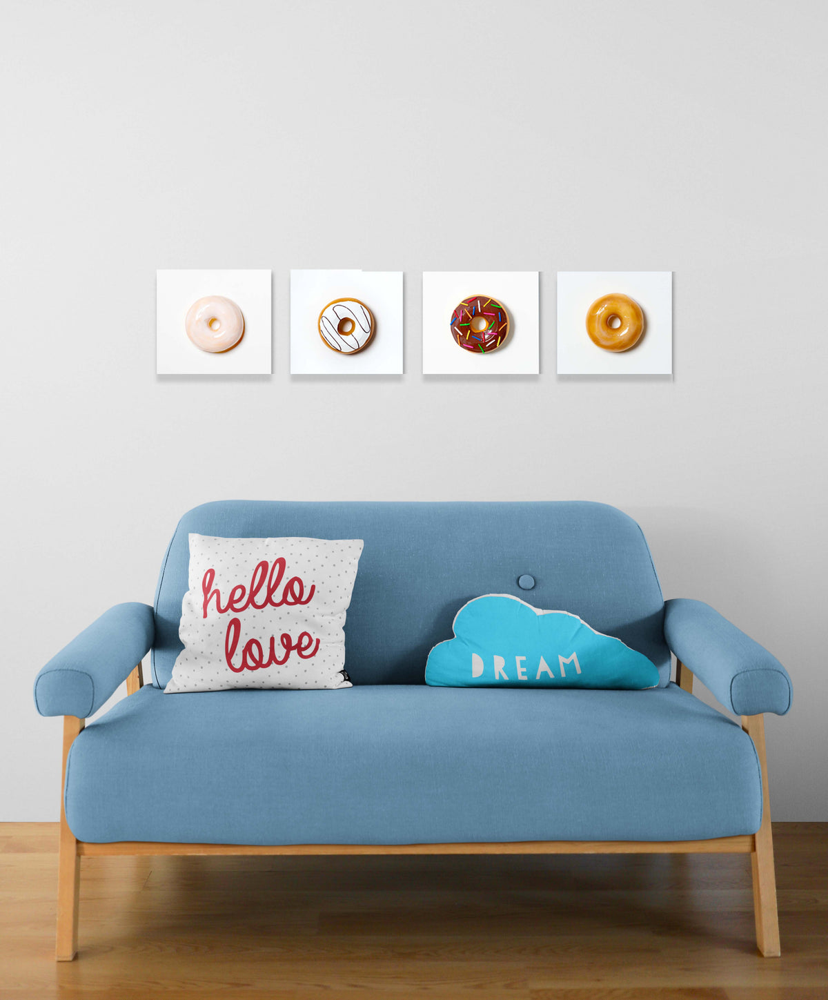 Donut Quad 1, SET OF 4, 10"x10" EACH