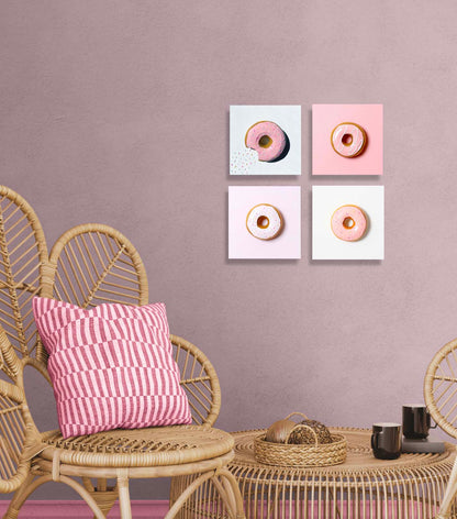 Donut Quad 2, SET OF 4, 10"x10" EACH