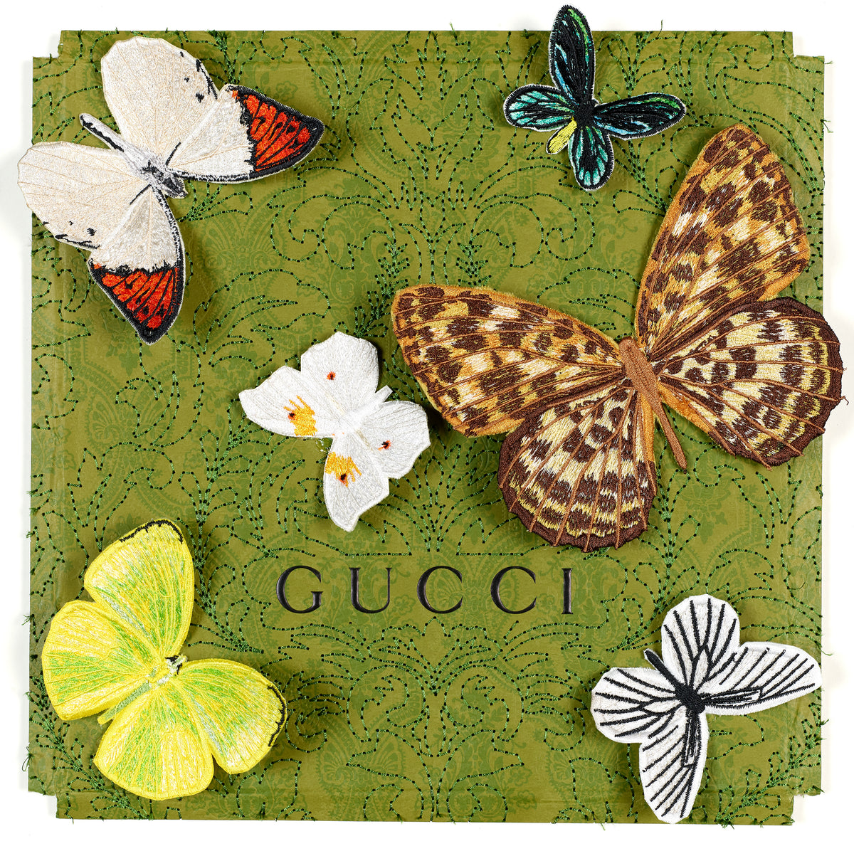 Gucci Green Butterfly Swarm
