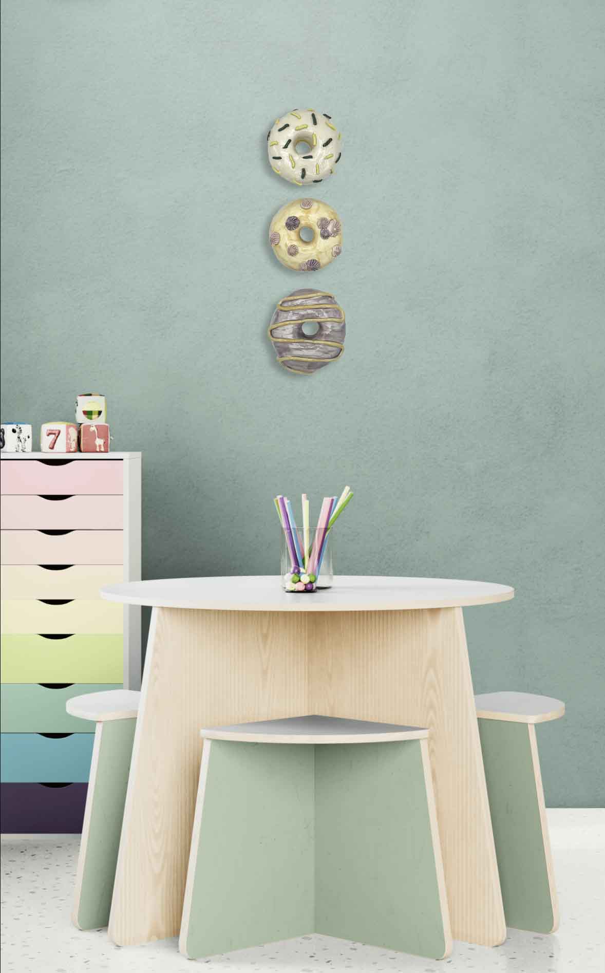 Meadow (Set of 3: 4" Round Each)