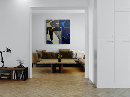 Moss and Indigo on Creme I