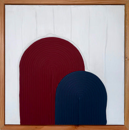 Big Navy Blue and Burgundy Arches