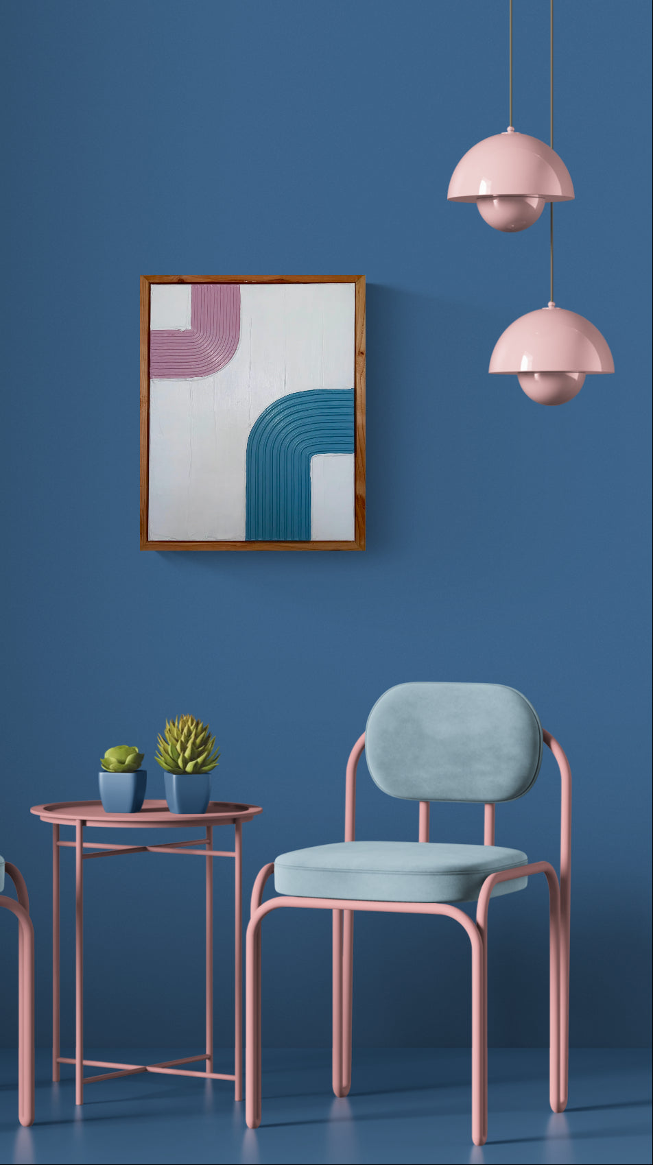 Pink and Baby Blue Arches