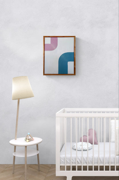 Pink and Baby Blue Arches