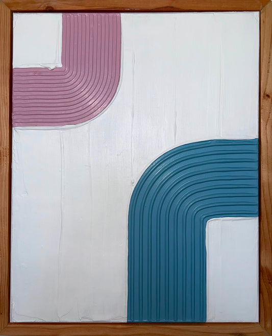 Pink and Baby Blue Arches