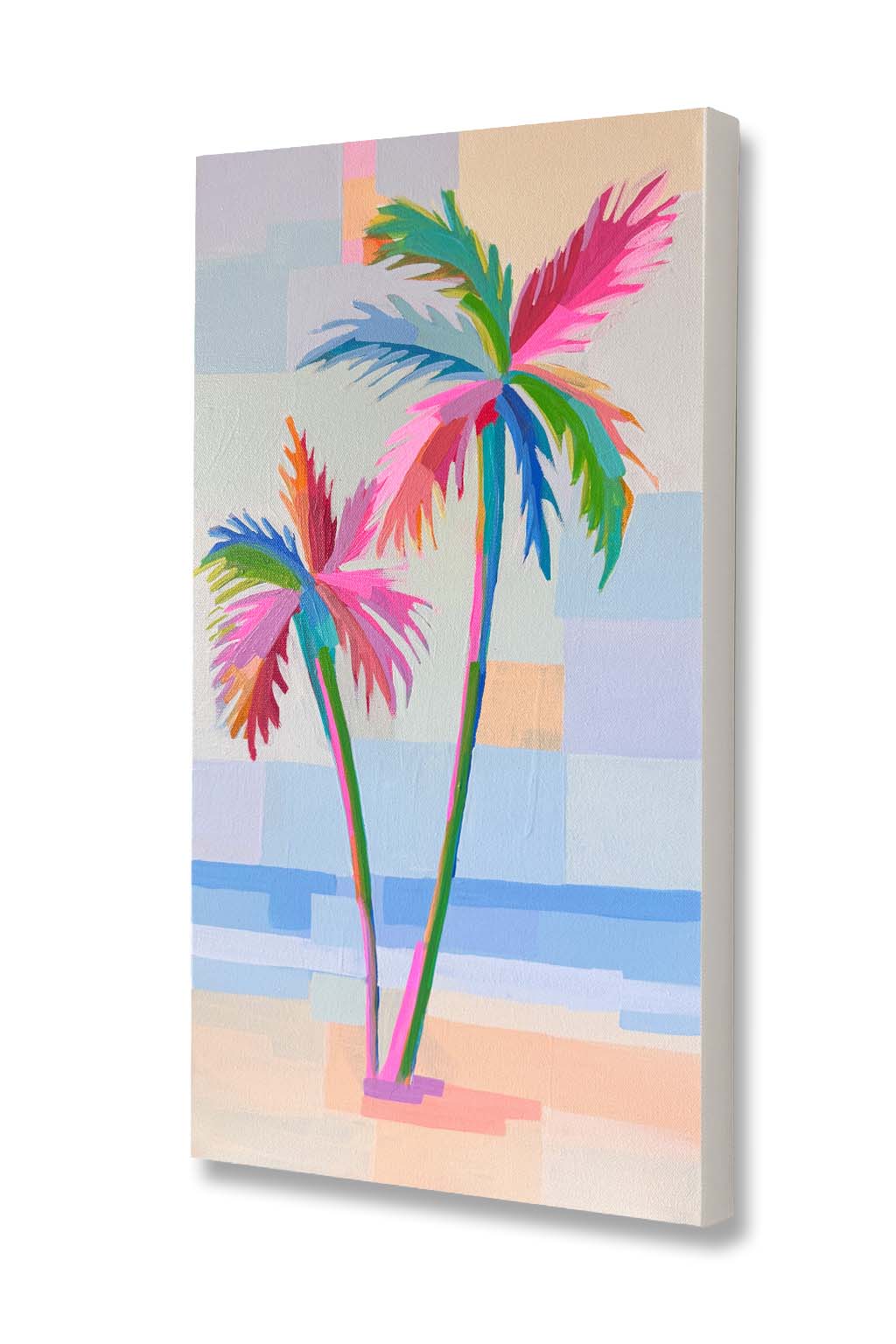 SET OF 2, 24"x12" EACH: Sunset Vibes and Midnight Bloom