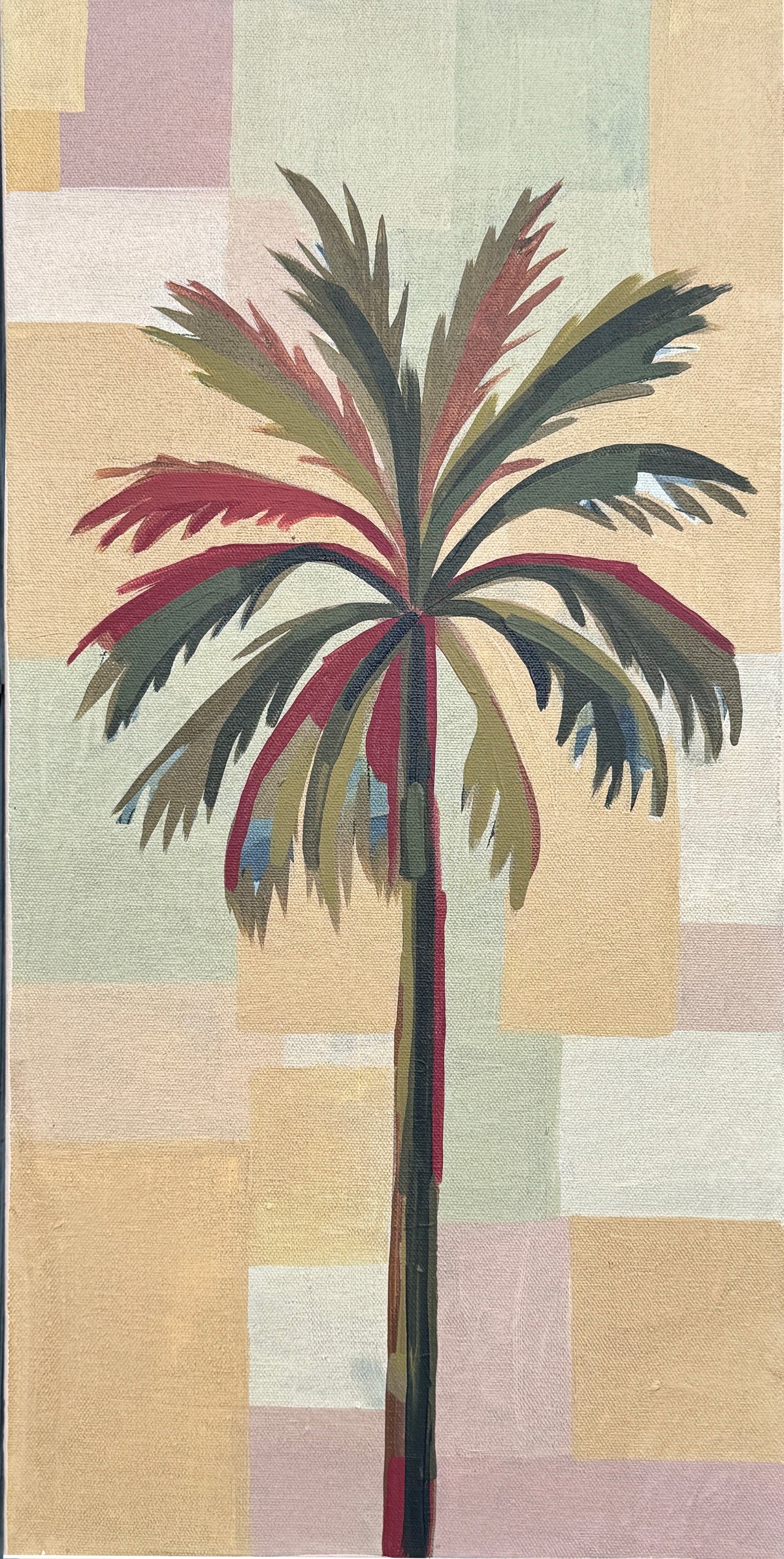 SET OF 2, 24"x12" EACH: Palm I and II
