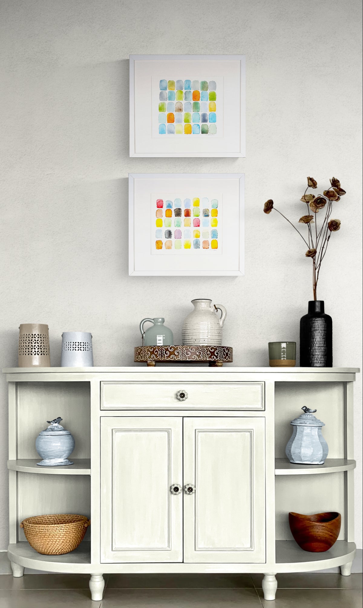 Set of 2, 15"x17" EACH: Color Theory Study and Euer Valley Study