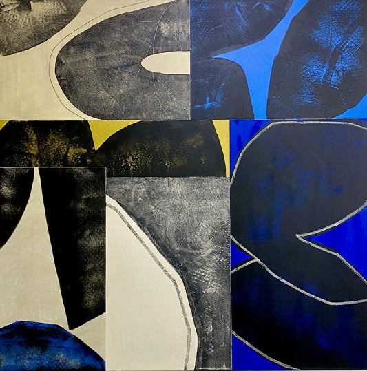 Moss and Indigo on Creme I