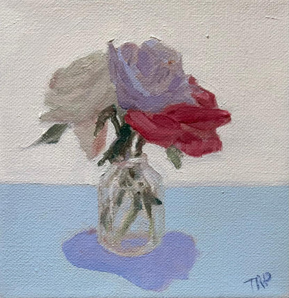 Petite Floral Triptych 4 (Set of 3, 6"x6" EACH)