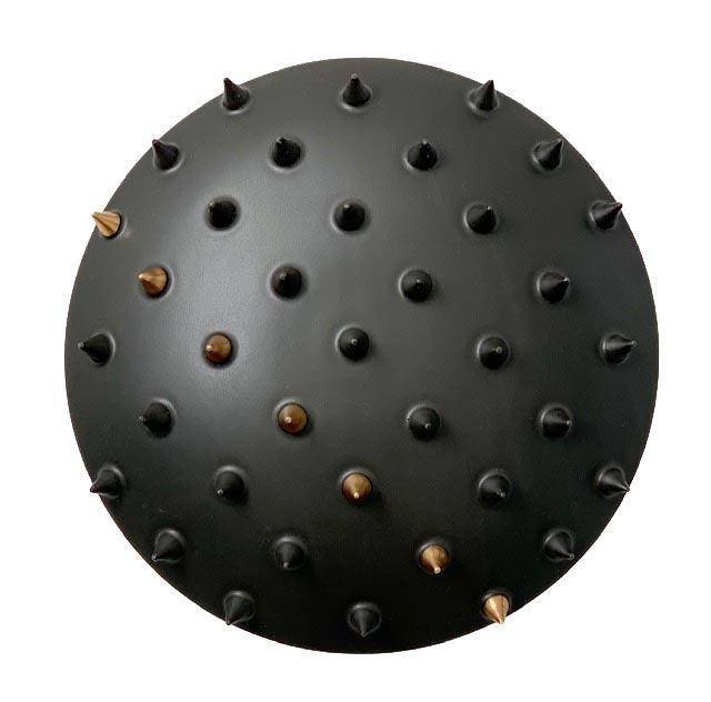 Set of 3 Black Spiked 12" Wall Tiles (12"x12" each)
