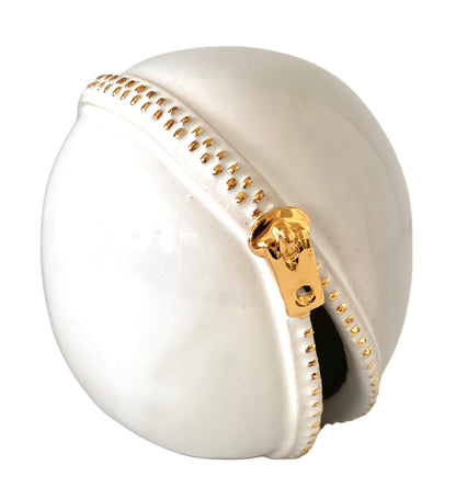 White/Gold Zipper Sphere, Regular