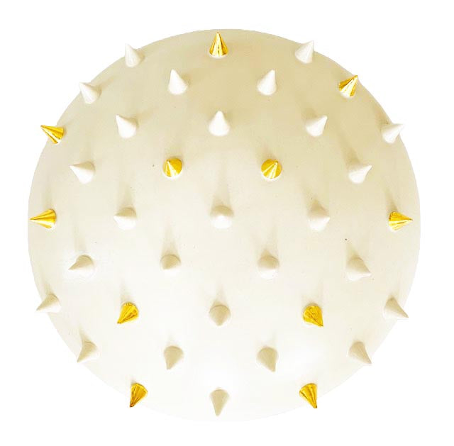 Set of 3 White Spiked 12" Wall Tiles (12"x12" each)