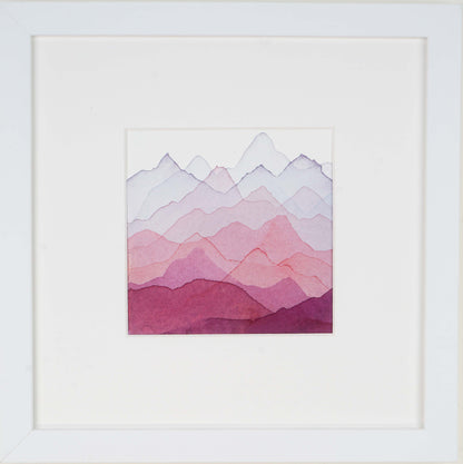 Set of 4, 11"x11" EACH: Mt. Williamson Eastern Sierra Study, High Sierra Study, Tahoe Crest Study, Qomolangma Study