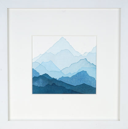 Set of 4, 11"x11" EACH: Mt. Williamson Eastern Sierra Study, High Sierra Study, Tahoe Crest Study, Qomolangma Study