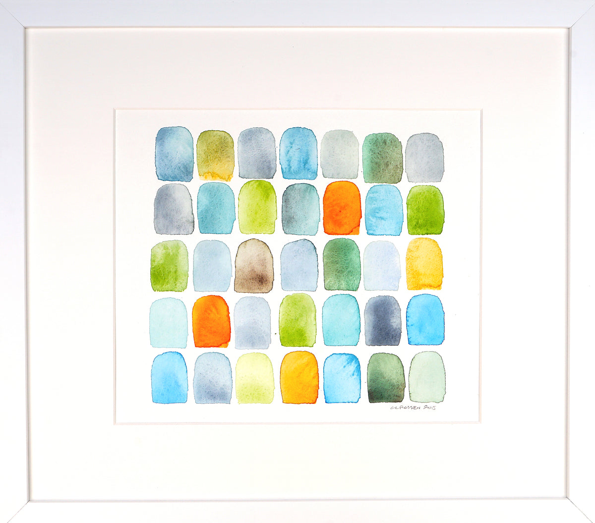 Set of 2, 15"x17" EACH: Color Theory Study and Euer Valley Study