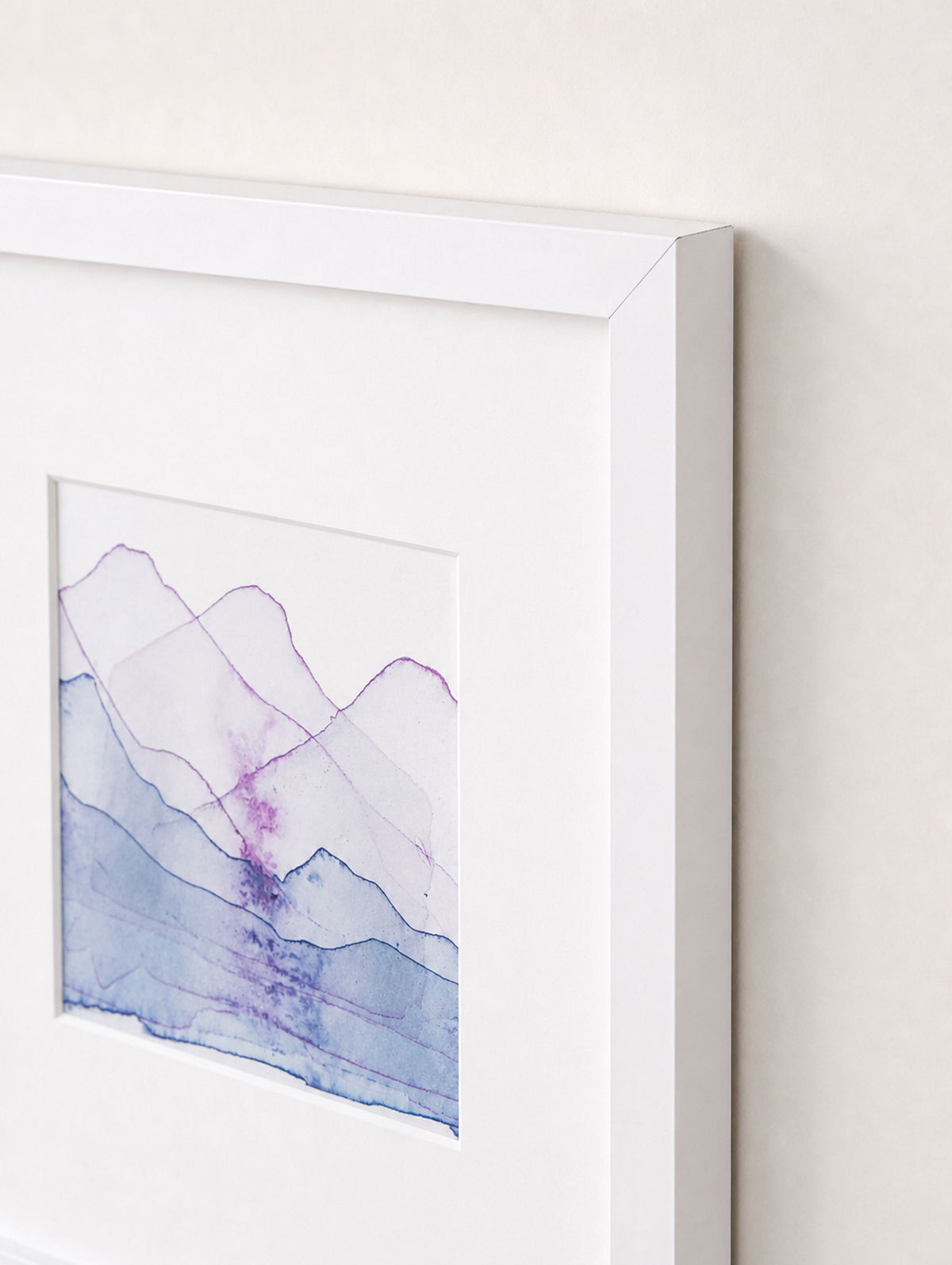 Set of 4, 9"x9" EACH: Moraine Lake Banff National Park, Magenta Wave Study, Alabama Hills California, Palisades Study