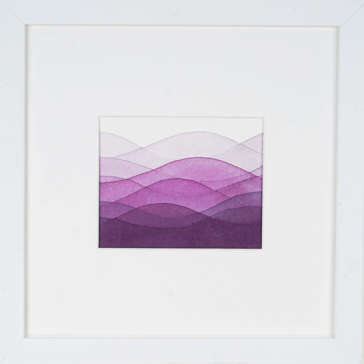 Set of 4, 9"x9" EACH: Moraine Lake Banff National Park, Magenta Wave Study, Alabama Hills California, Palisades Study