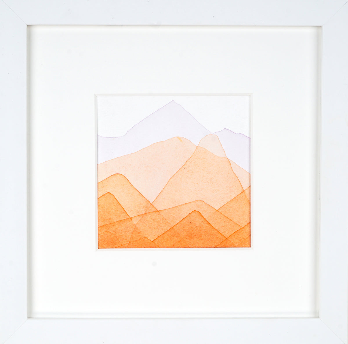 Set of 4, 9"x9" EACH: Moraine Lake Banff National Park, Magenta Wave Study, Alabama Hills California, Palisades Study