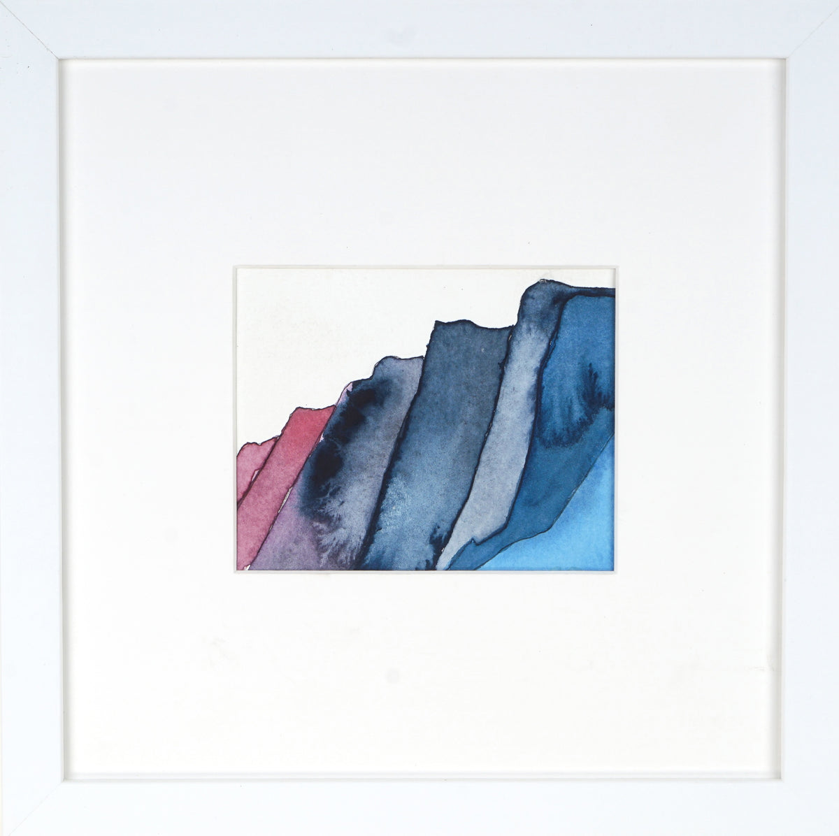 Set of 4, 9"x9" EACH: Moraine Lake Banff National Park, Magenta Wave Study, Alabama Hills California, Palisades Study
