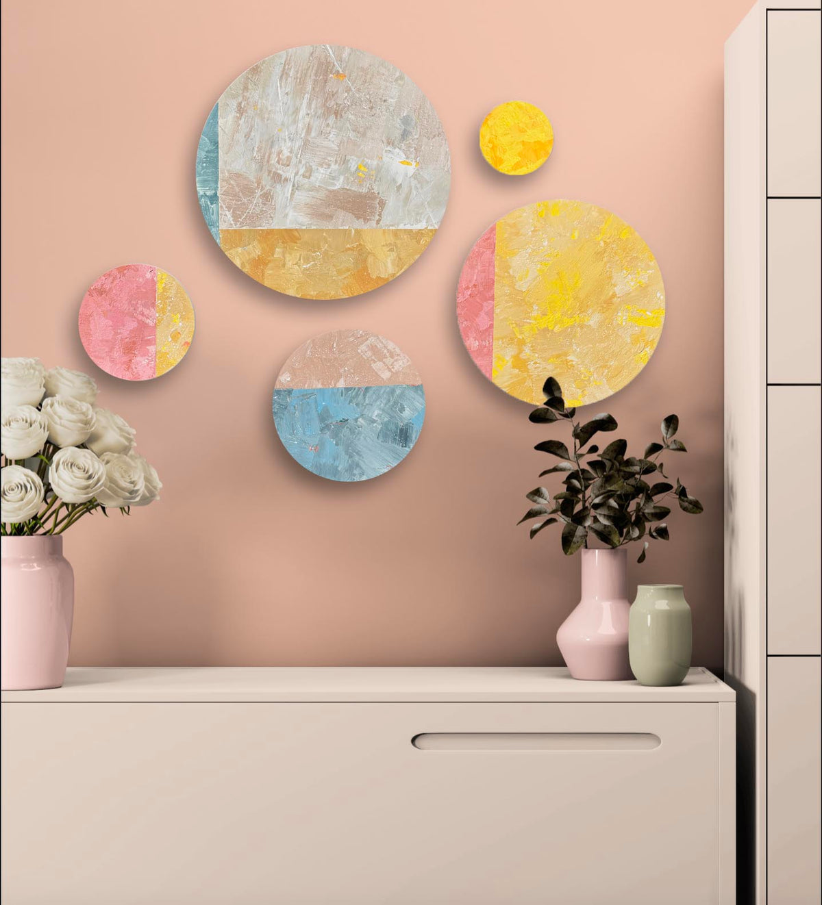 SET OF 5 ROUNDS: Mineral Botanical