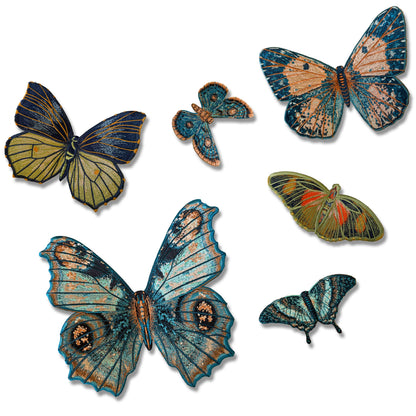 SET D: 6 - Piece Butterfly Wall Installation