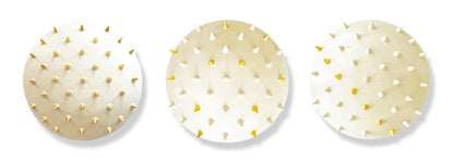 Set of 3 White Spiked 12" Wall Tiles (12"x12" each)
