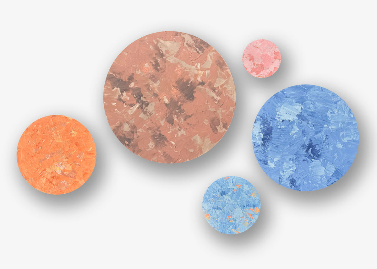 SET OF 5 ROUNDS: Vaporous Blue